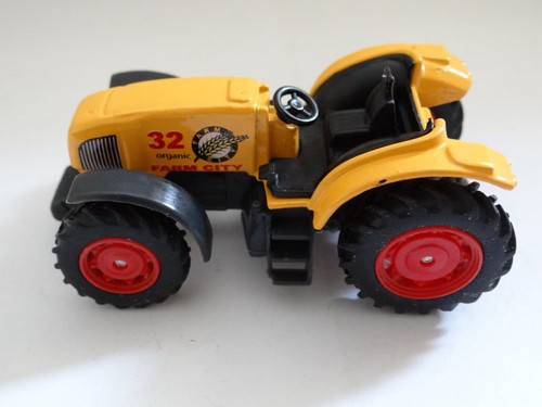 Organic farm city - farm, tractor