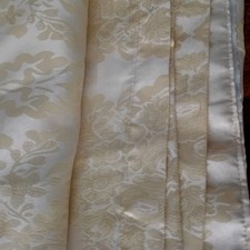 Cream Gold Damask Curtains 66 X 72 Ins Antonio Saviero