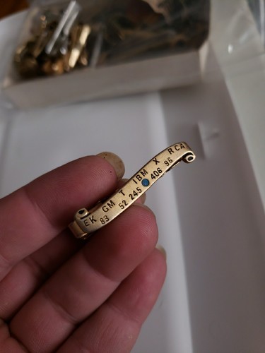 Vintage tie clip clasp - tie,