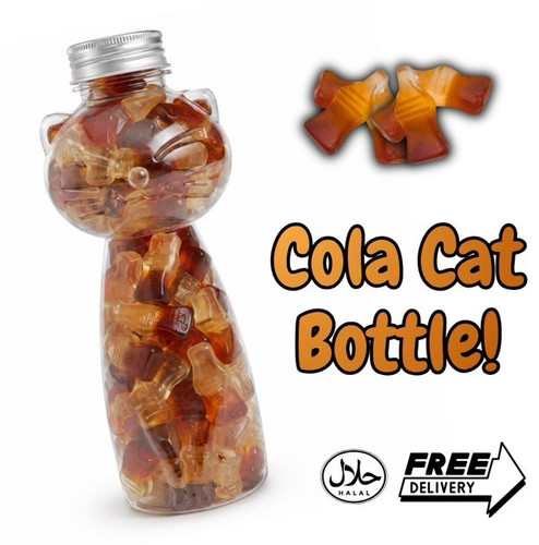 Cat shaped sweet jar filled - cat,