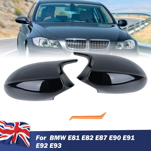 Gloss black door mirror - black, cover