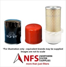 NFS Filter Kit fits Kubota L245DT, L245H, L245HC  Air, Oil, Fuel Filter