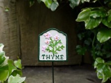 Garden Herb Sign THYME Cast
