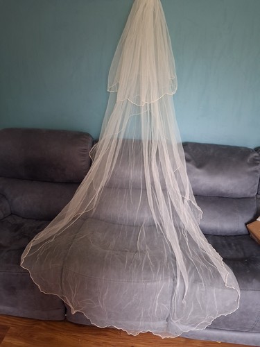 Ivory wedding veil tier - ivory,
