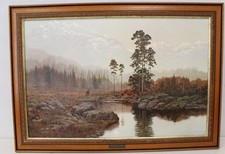 GERALD COULSON Silent Majesty VINTAGE Painting Art Board Print FRAMED - C74