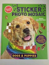 Dogs & Puppies Sticker Photo Mosaic Activity Book NEW Klutz age 6-9