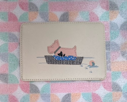 Radley pale pink leather card - pink,