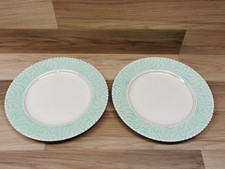 2 x BurleighWare Balmoral Green Art Deco 9.75"  Dinner Plates