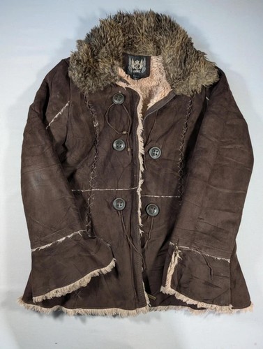 Vintage y2k brown afghan penny - brown,