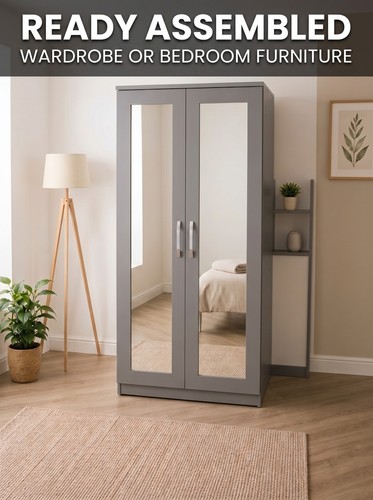 Ready assembled grey door - assembled,