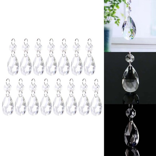 Oval cut glass crystals - glass,