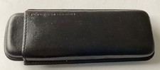 Porsche Design Leather Pen Case black leather made in Spain