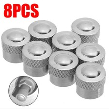 8PCS 8mm Car Valve Caps Metal