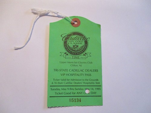 Cadillac nfl golf ticket stub - nfl,