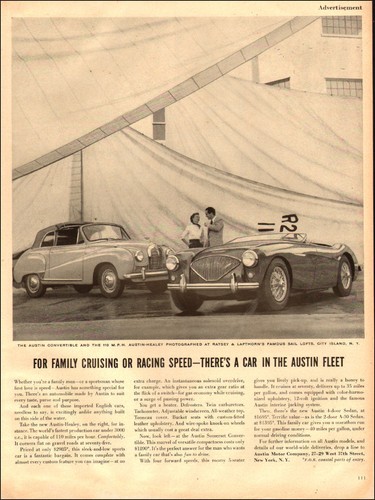 1955 classic sports car - classic, ad