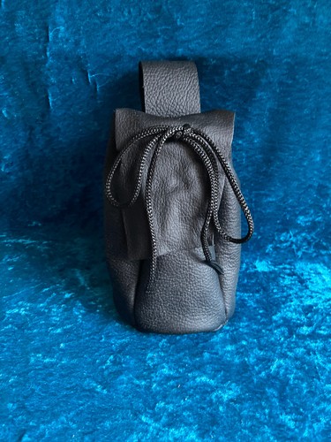 Black leather sturdy