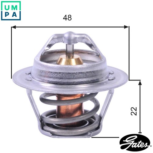 Thermostat coolant th00391g1 - thermostat,