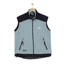 Vintage North Face Fleece Gilet Mens Size L Blue 90s Retro Full Zip