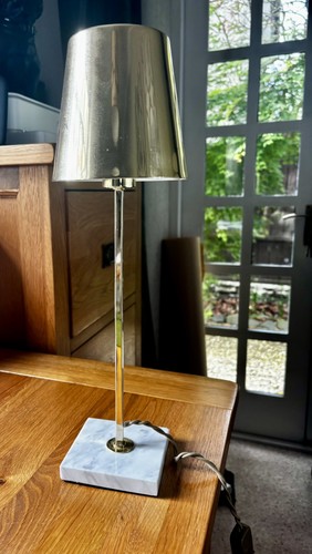 Next small gold marble table - next, &