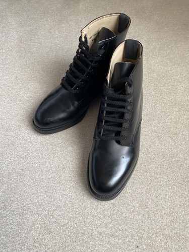 Mens black leather boots - black,