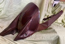 KTM Superduke R 1290 2020 - 2023 CARBON FIBRE, orange weave rear Hugger Mudguard