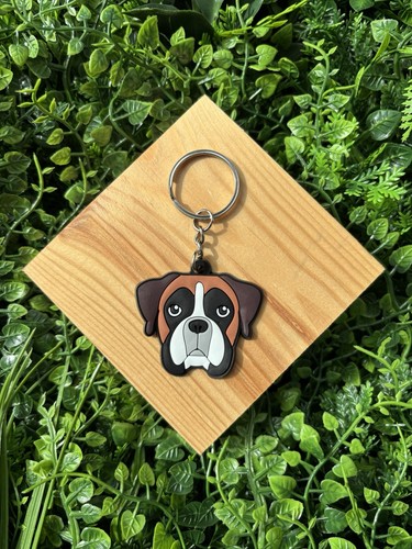 Boxer pvc keyring - pvc,