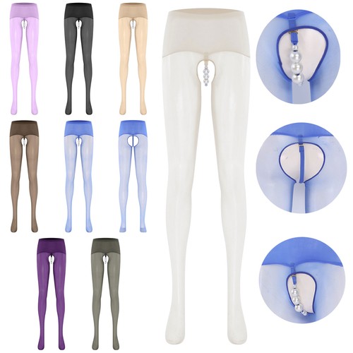 Womens sexy sheer open crotch - sheer,