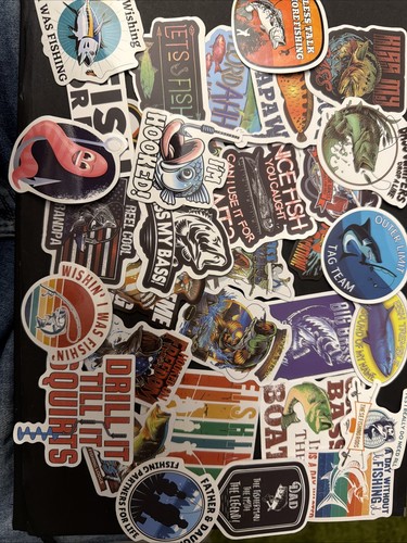 Humoured fishing stickers - 50,