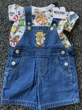 Moschino Baby Dungarees And T