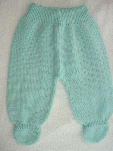 Turquoise knitted baby - turquoise,