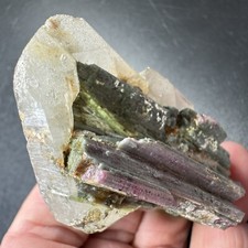 Watermelon Tourmaline In Quartz Crystal Mineral Specimen Minas Gerais Brazil