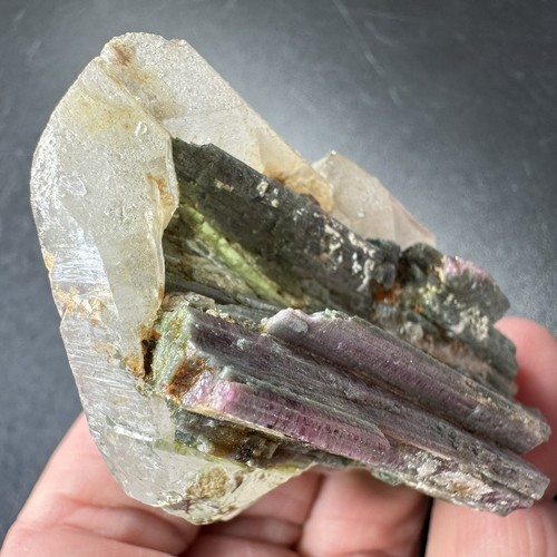 Watermelon tourmaline - tourmaline, in