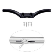 Nylon black flagpole - black, rope
