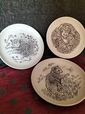 POOLE England Cat and Fox Small Plates