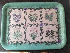 Herb Design Melamine Food Lunch Tea Coffee Snack Serving Tray 44cm  32cm