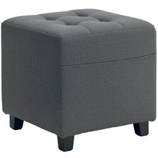 HOMCOM Small Footstool Square