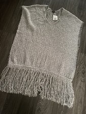 Poncho Women's Grey Size M/L