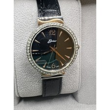 Ladies Watch Black Leather
