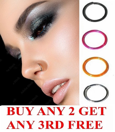 Sterling silver nose ring - sterling, 8mm
