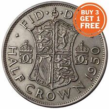 HALF CROWN GEORGE VI COIN CHOICE OF YEAR 1937 TO 1951 - CUPRONICKEL & SILVER