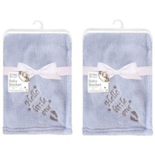 2 x Baby New born Soft Fleece