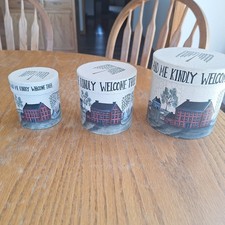 Set of 3 round nesting boxes