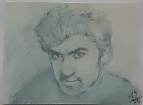 Aceo original 5x3 inch - 2.5x3.5,