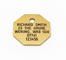 DEEPLY ENGRAVED SOLID BRASS