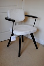 New John Lewis Soren Office Chair Ivory / Dark Brown **Delivery Available**