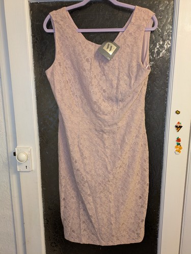 Pale pink lace - pink, overlay