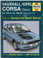 VAUXHALL OPEL CORSA CORSAVAN COMBO VAN 1.5 1.7 DIESEL '93-00 REPAIR MANUAL *NEW*