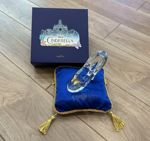 Cinderella glass slipper blue - glass,