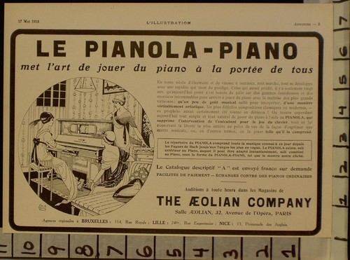1913 aeolian piano - aeolian,