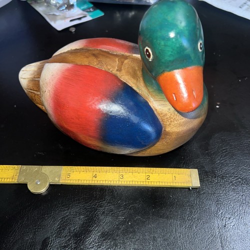 Hand carved painted wooden - painted,